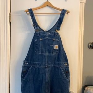 Carhaart men’s denim overalls. Darkstone Blue size 40x30